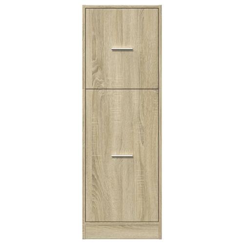 Udtræksskab 40x41x118 cm konstrueret træ sonoma-eg