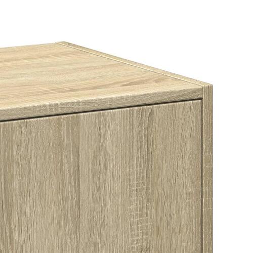 Udtræksskab 40x41x118 cm konstrueret træ sonoma-eg