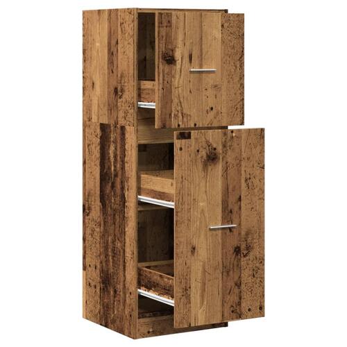 Apotekerskab 40x41x118 cm konstrueret træ hvid