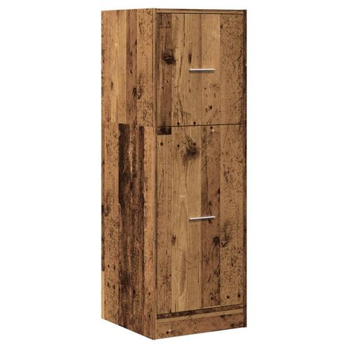 Apotekerskab 40x41x118 cm konstrueret træ hvid