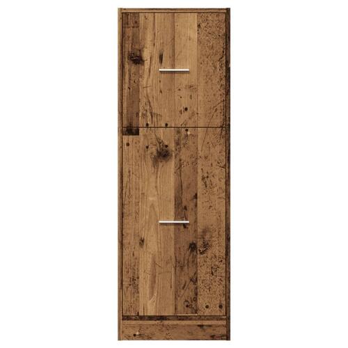 Apotekerskab 40x41x118 cm konstrueret træ hvid