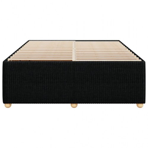 Sengeramme uden madras i stof 140 x 190 cm - sort