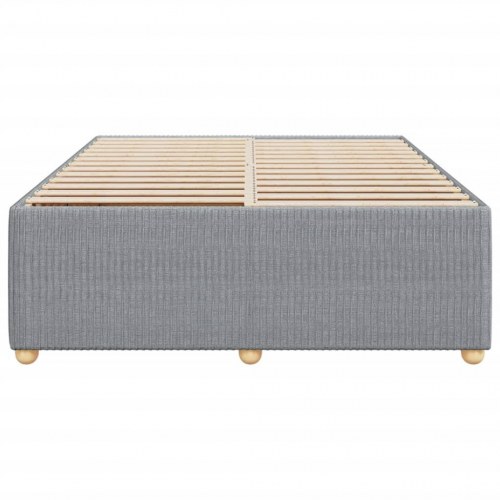 Sengeramme i stof uden madras 140 x 190 cm - lysegrå