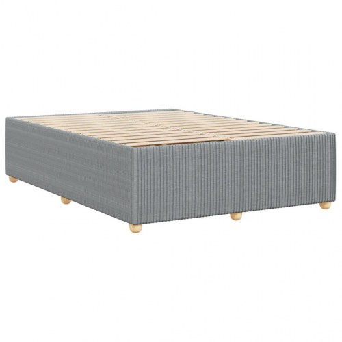 Sengeramme i stof uden madras 140 x 190 cm - lysegrå