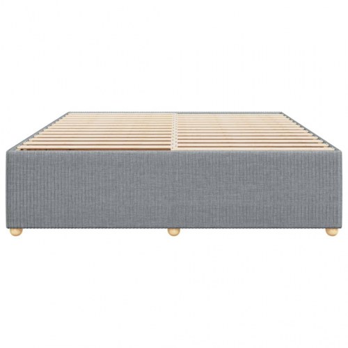 Sengeramme uden madras i stof 180 x 200 cm - lysegrå