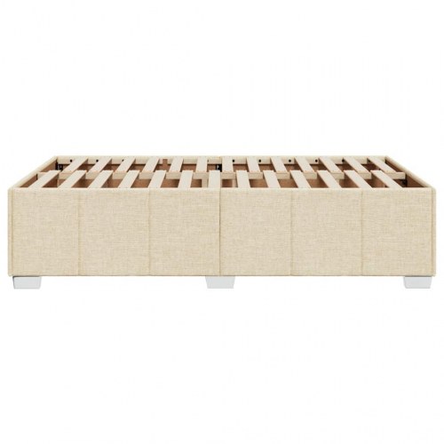 Sengeramme uden madras - creme 120 x 200 cm, stof