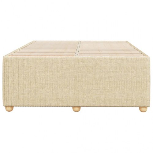 Sengeramme i stof creme 120 x 200 cm