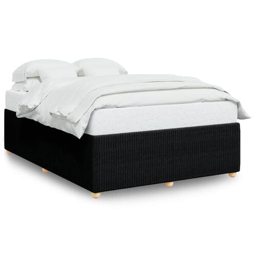 Sengeramme uden madras 140x200 cm stof sort