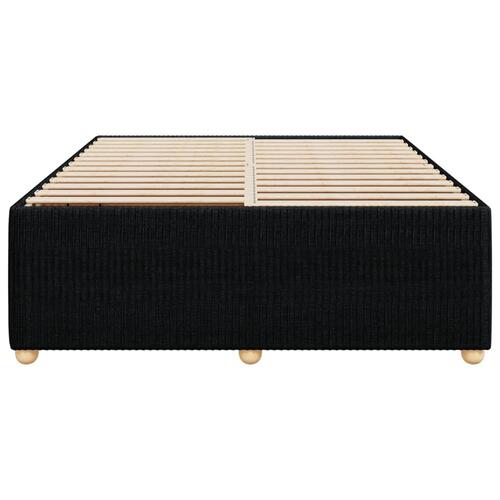 Sengeramme uden madras 140x200 cm stof sort