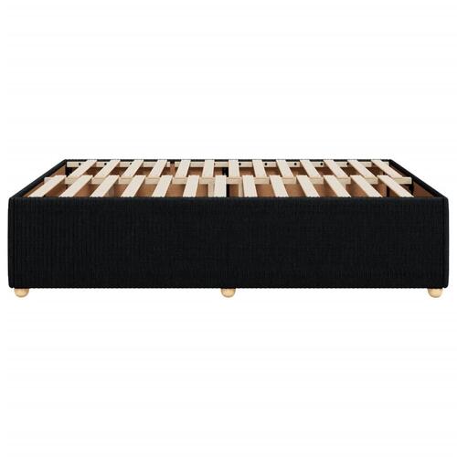Sengeramme uden madras 140x200 cm stof sort