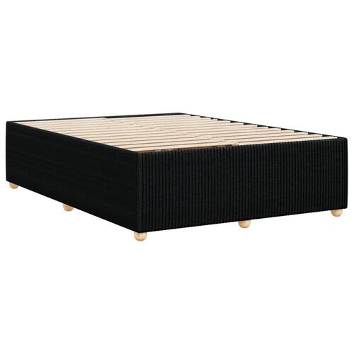 Sengeramme uden madras 140x200 cm stof sort