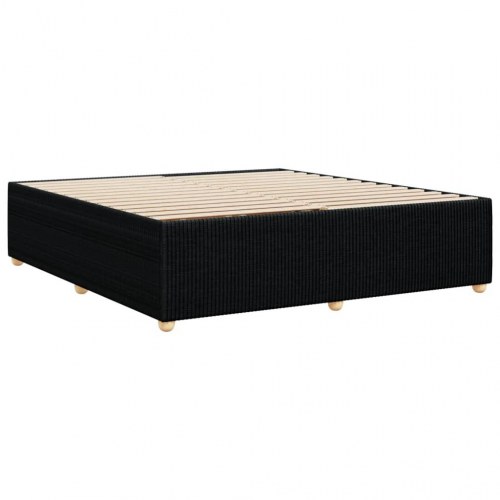 Sengeramme 200 x 200 cm i stof uden madras - sort