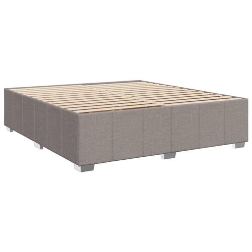 Sengeramme uden madras 180x200 cm stof gråbrun