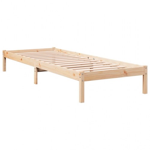 Ekstra lang sengeramme 100 x 220 cm i massivt fyrretræ - uden madras