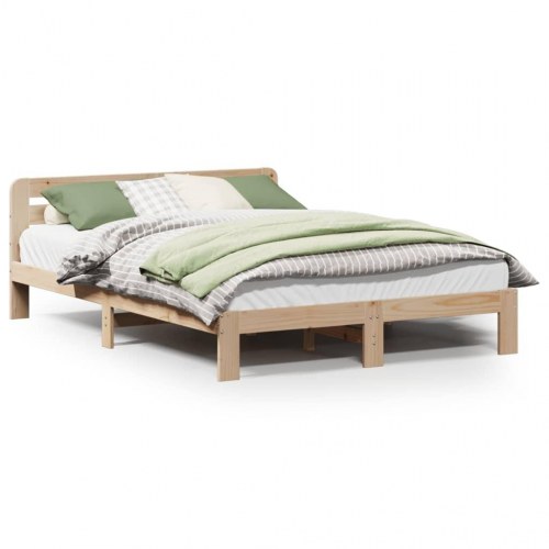 Sengeramme uden madras 120 x 200 cm i massivt fyrretræ