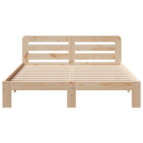 Sengeramme 135 x 190 cm i massivt fyrretræ uden madras