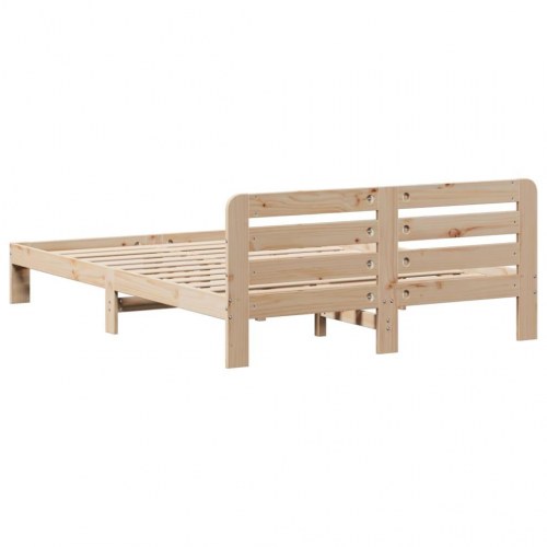Sengeramme 135 x 190 cm i massivt fyrretræ uden madras