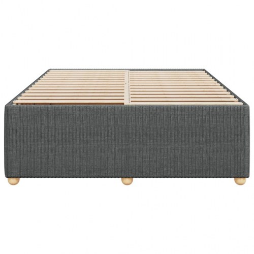 Sengeramme uden madras 140 x 190 cm i stof - mørkegrå