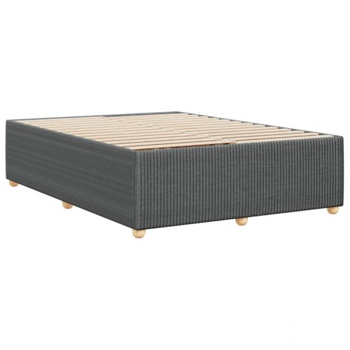 Sengeramme uden madras 140 x 190 cm i stof - mørkegrå