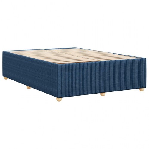 Sengeramme uden madras i stof 160 x 200 cm - blå