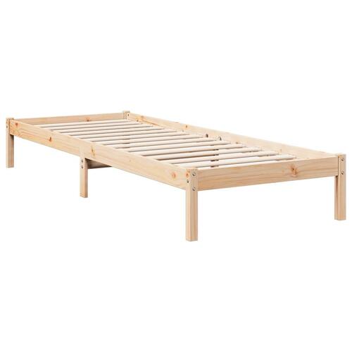 Ekstra lang sengeramme uden madras 80x210 cm massivt fyrretræ