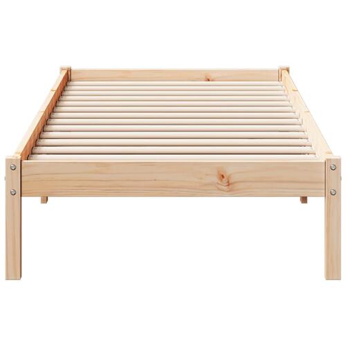 Ekstra lang sengeramme uden madras 80x210 cm massivt fyrretræ