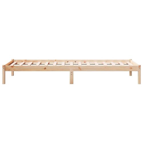 Ekstra lang sengeramme uden madras 80x210 cm massivt fyrretræ