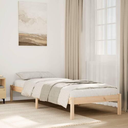 Ekstra lang sengeramme uden madras 80x220 cm massivt fyrretræ