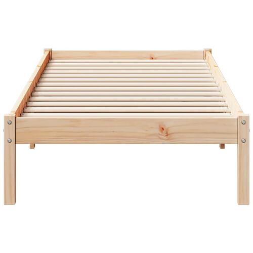 Ekstra lang sengeramme uden madras 80x220 cm massivt fyrretræ