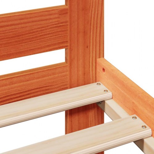 Sengeramme uden madras 180 x 200 cm massivt fyrretræ - gyldenbrun
