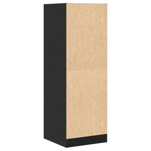 Apotekerskab 40x41x118 cm konstrueret træ sort