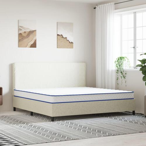 Madras 200x200x17 cm memoryskum hvid