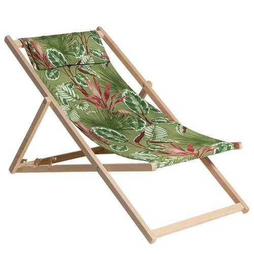 Madison strandstol Cala 55x90x87 cm træ grøn