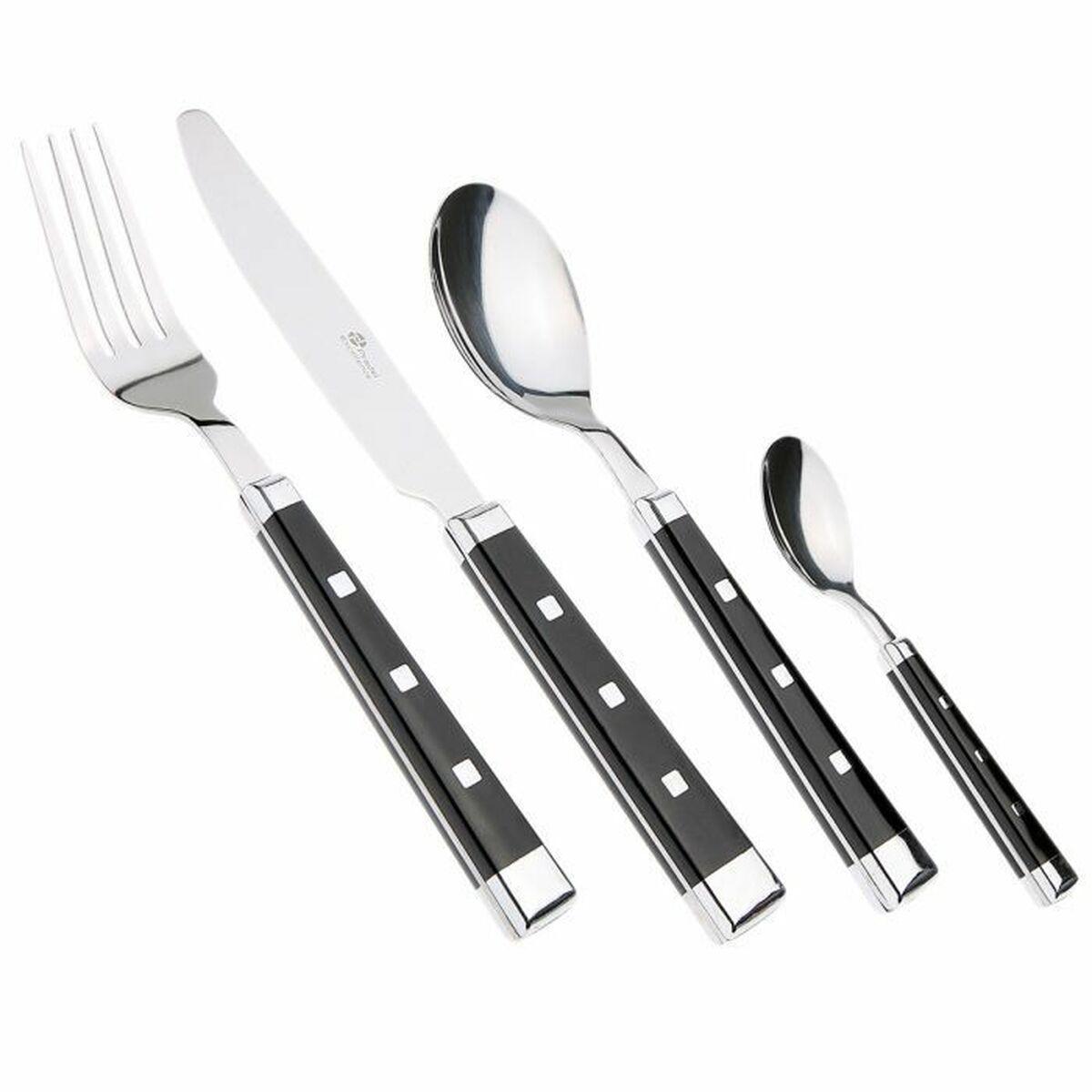 Bestik Pradel Excellence Beautiful Black 16 Dele