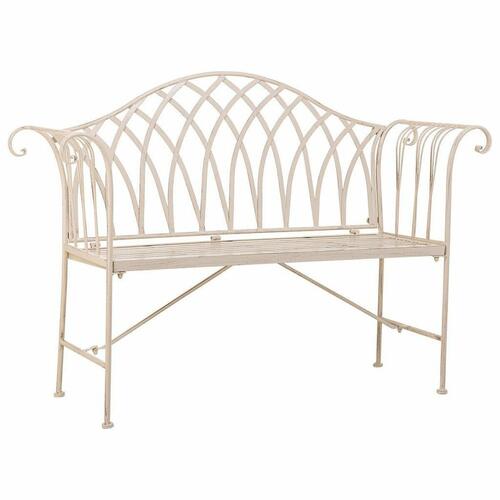 Bænk Alexandra House Living Hvid Jern 50 x 88 x 110 cm