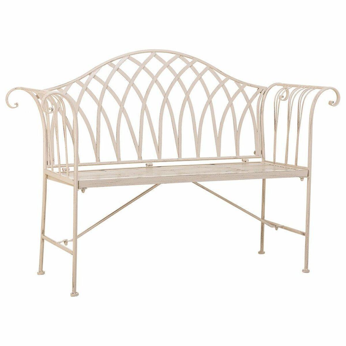 Bænk Alexandra House Living Hvid Jern 50 x 88 x 110 cm