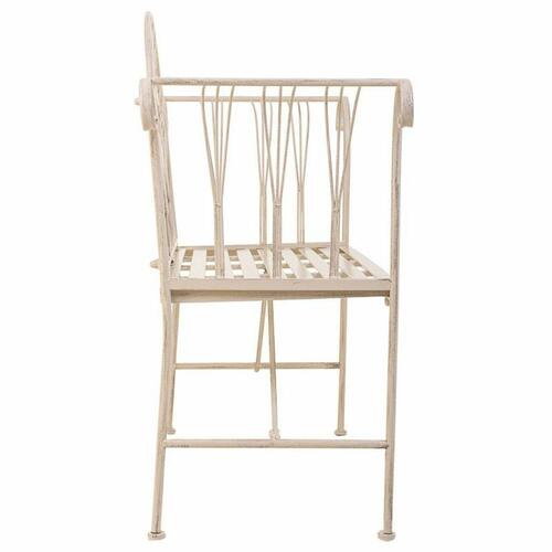 Bænk Alexandra House Living Hvid Jern 50 x 88 x 110 cm