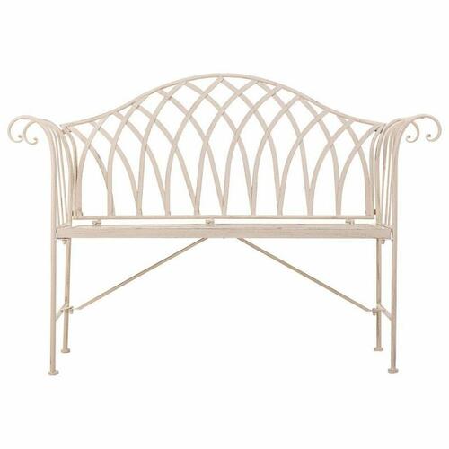 Bænk Alexandra House Living Hvid Jern 50 x 88 x 110 cm
