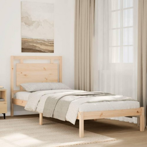 Ekstra lang sengeramme 100 x 210 cm i massivt fyrretræ