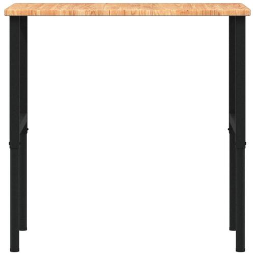 Arbejdsbænk 100x60x(71,5-98) cm massivt egetræ rektangulær