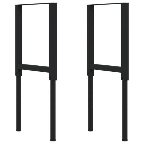 Arbejdsbænk 100x60x(71,5-98) cm massivt egetræ rektangulær