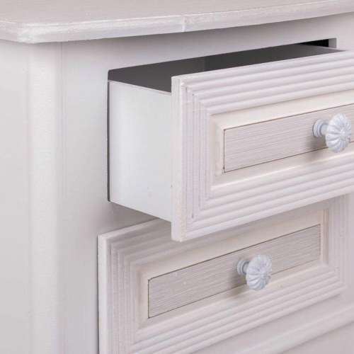 Alexandra House Living natbord - hvid, 34 × 57 × 42 cm