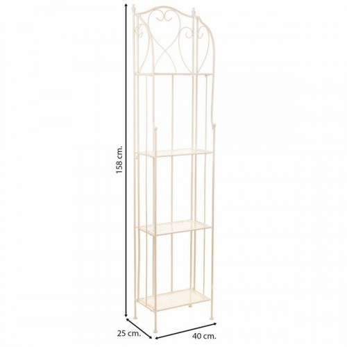 Hylder Alexandra House Living Hvid Metal Jern 25 x 90 x 30 cm