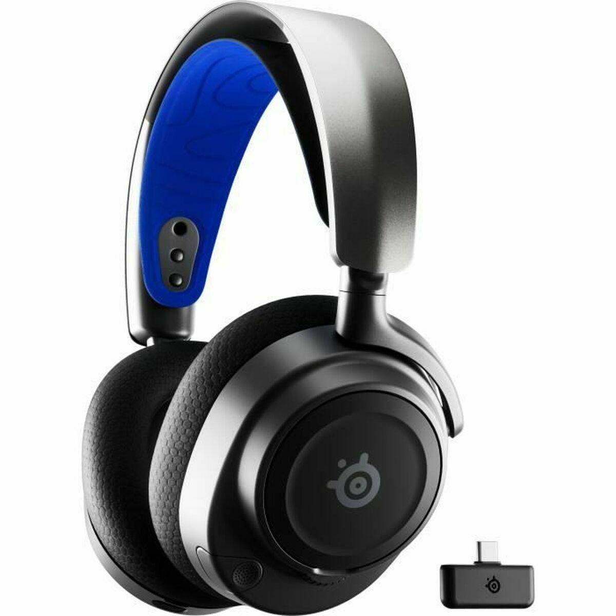 Gaming Headset Med Mikrofon Steelseries Arctis Nova Sort Sort Blå