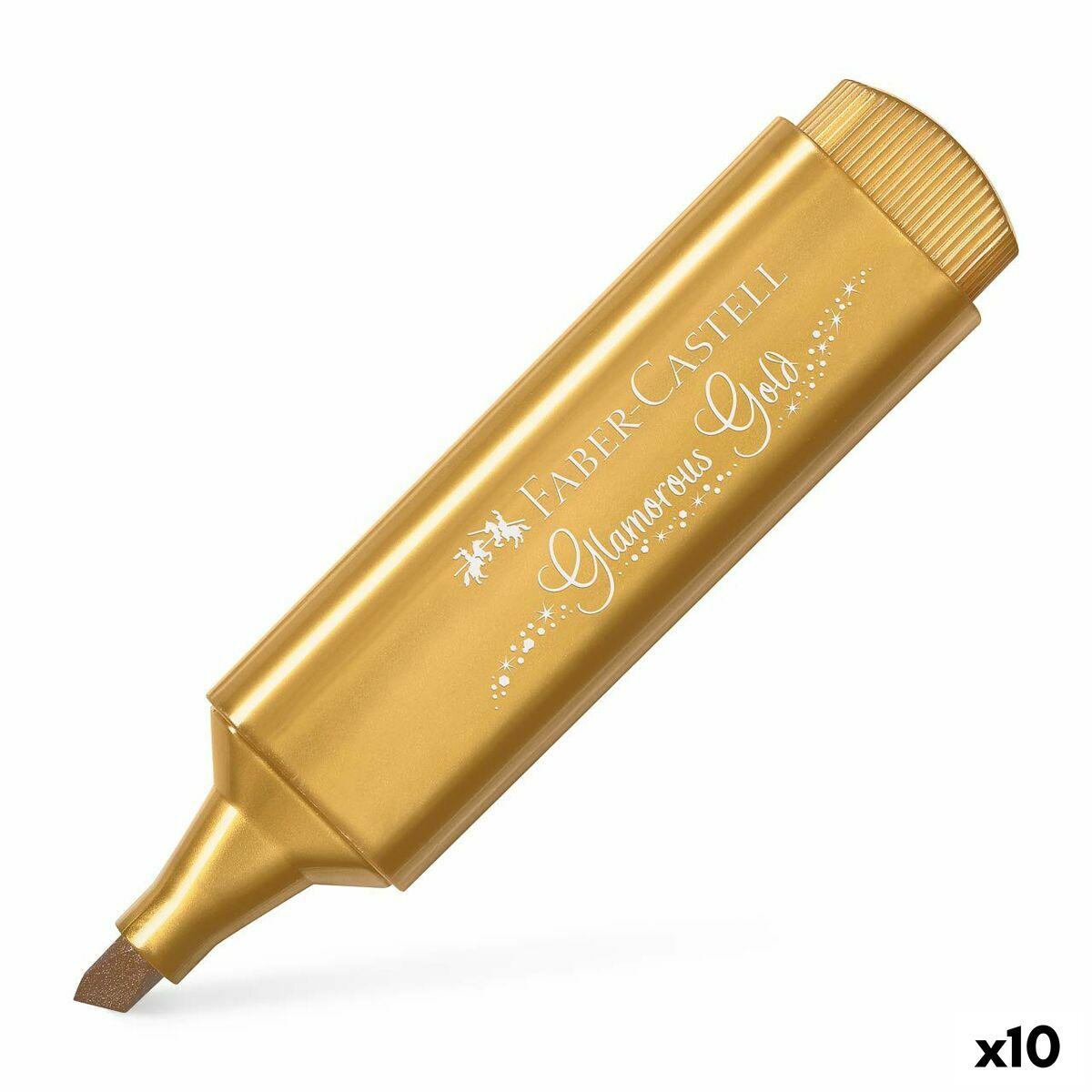 Fremhæver Faber Castell Textliner 46 Gylden 10 Enheder