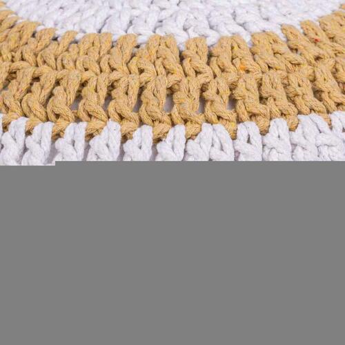 Puf Alexandra House Living Hvid Brun polystyren 45 x 30 x 45 cm