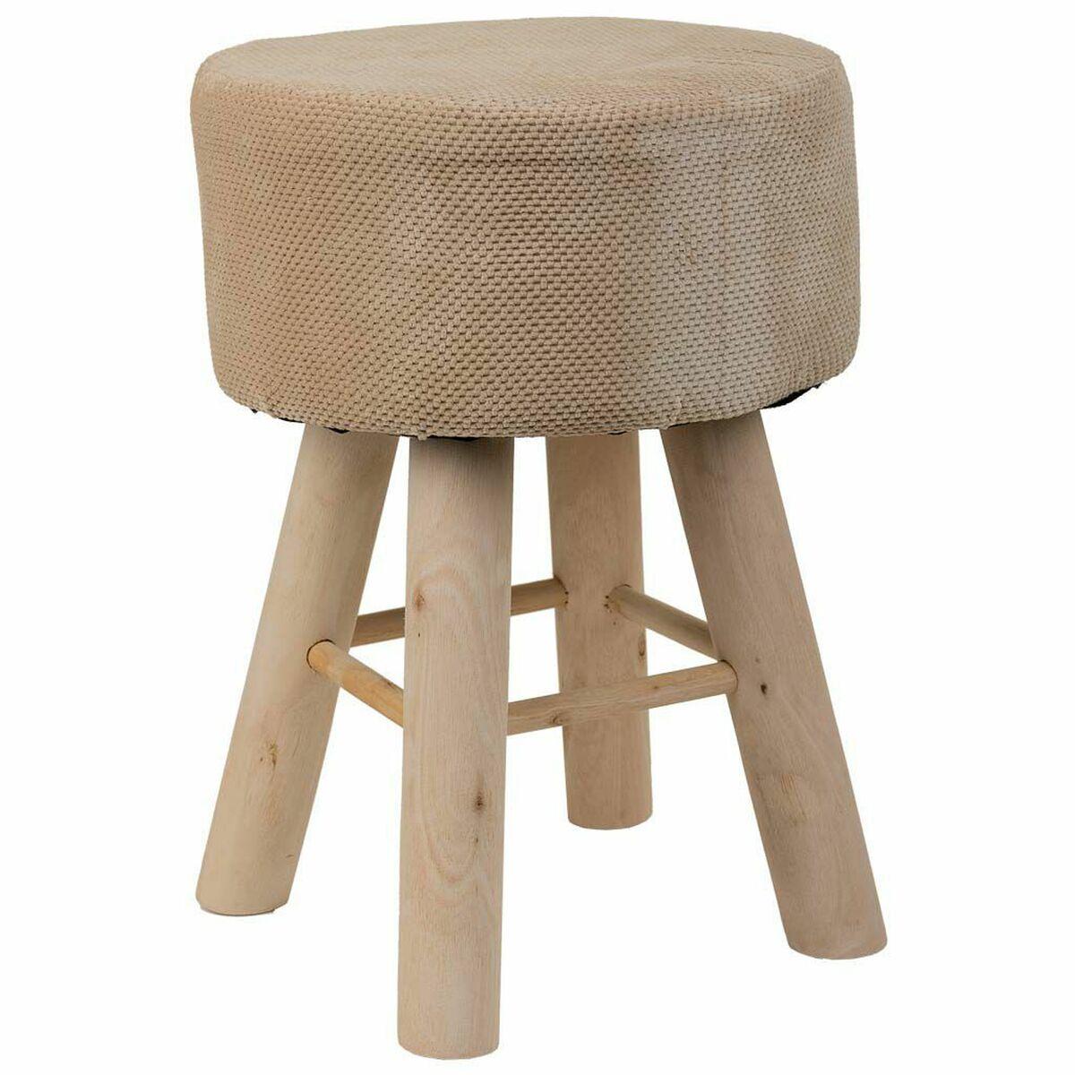 Taburet Alexandra House Living Brun Bambus Fyrretræ Svamp Træ Mdf 32 X 44 X 32 Cm