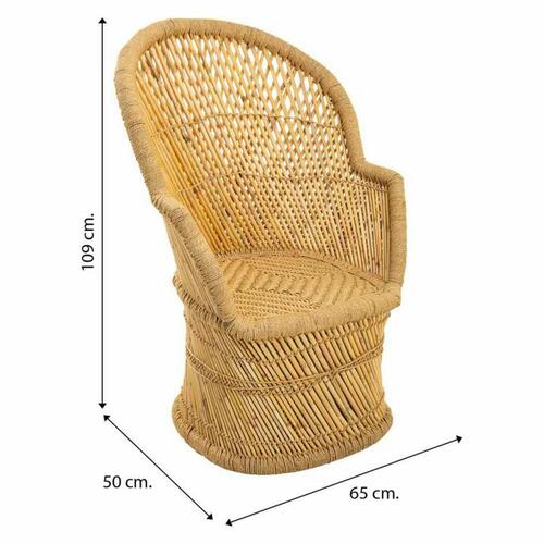 Lænestol Alexandra House Living Natur 50 x 109 x 69 cm