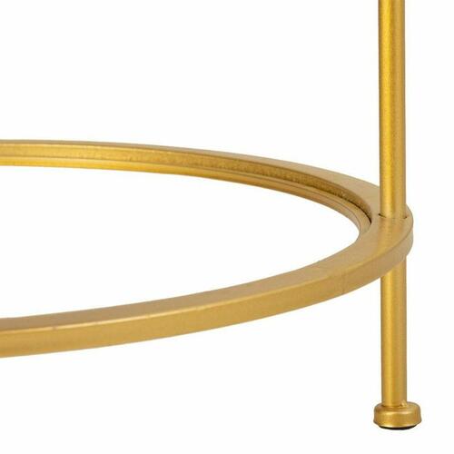 Sæt med 3 borde Alexandra House Living Guld 53 x 60 x 53 cm