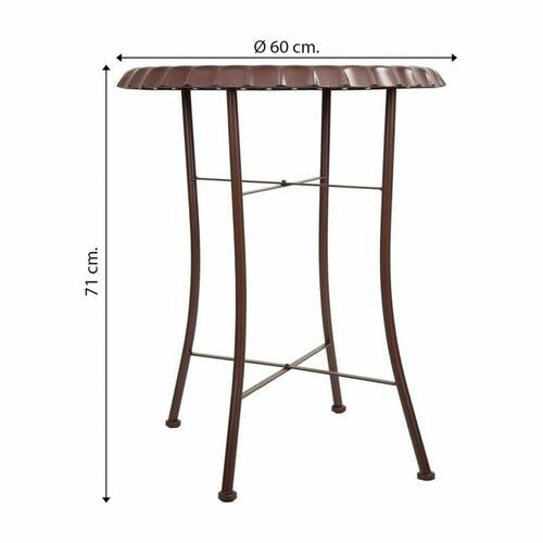 Bord Alexandra House Living Hvid 60 x 71 x 60 cm
